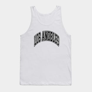 Los Angeles - Block Arch - White/Black Tank Top